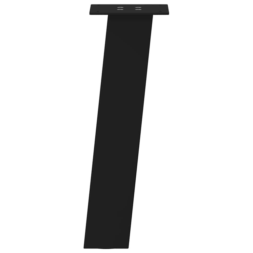 sofabordsben 4 stk. sort 30 cm stål