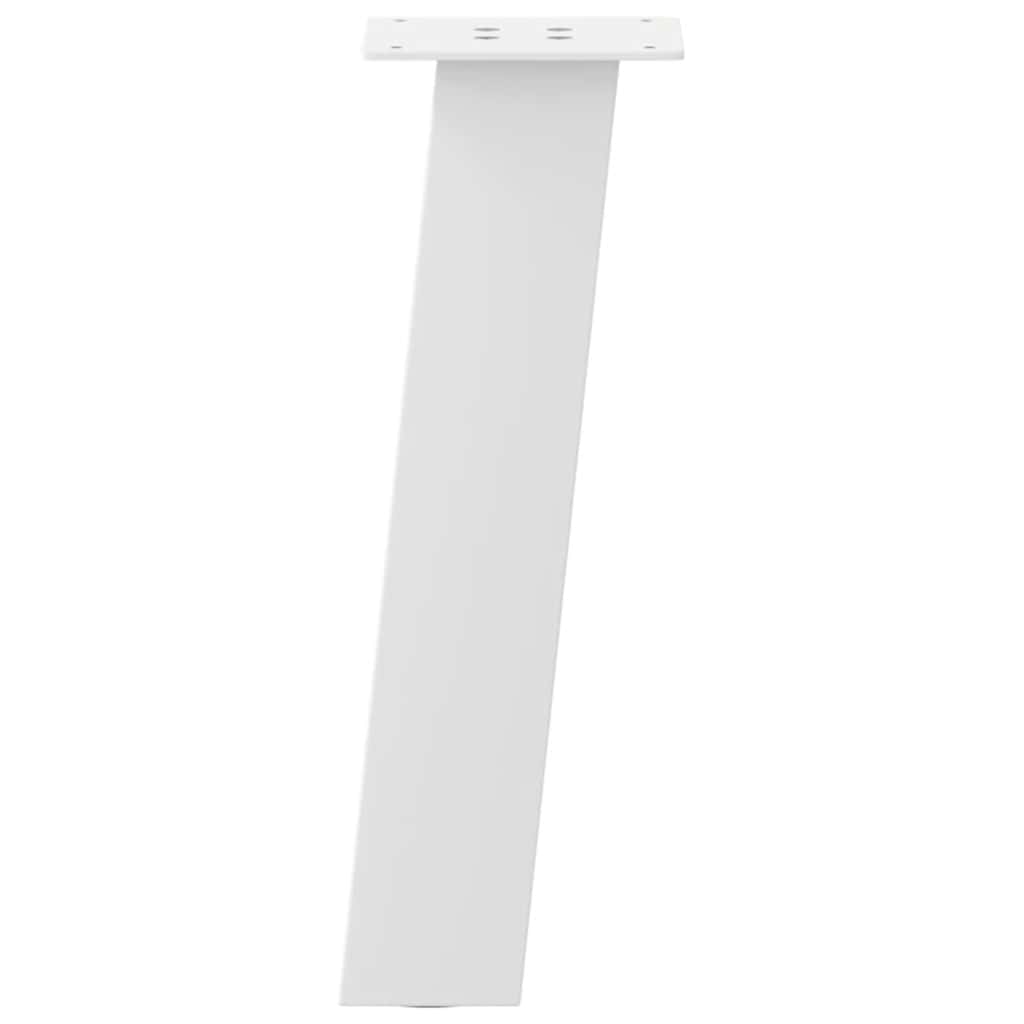 sofabordsben 4 stk. hvid 42 cm stål