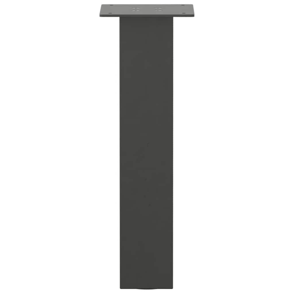 sofabordsben 4 stk. antracit 42 cm stål