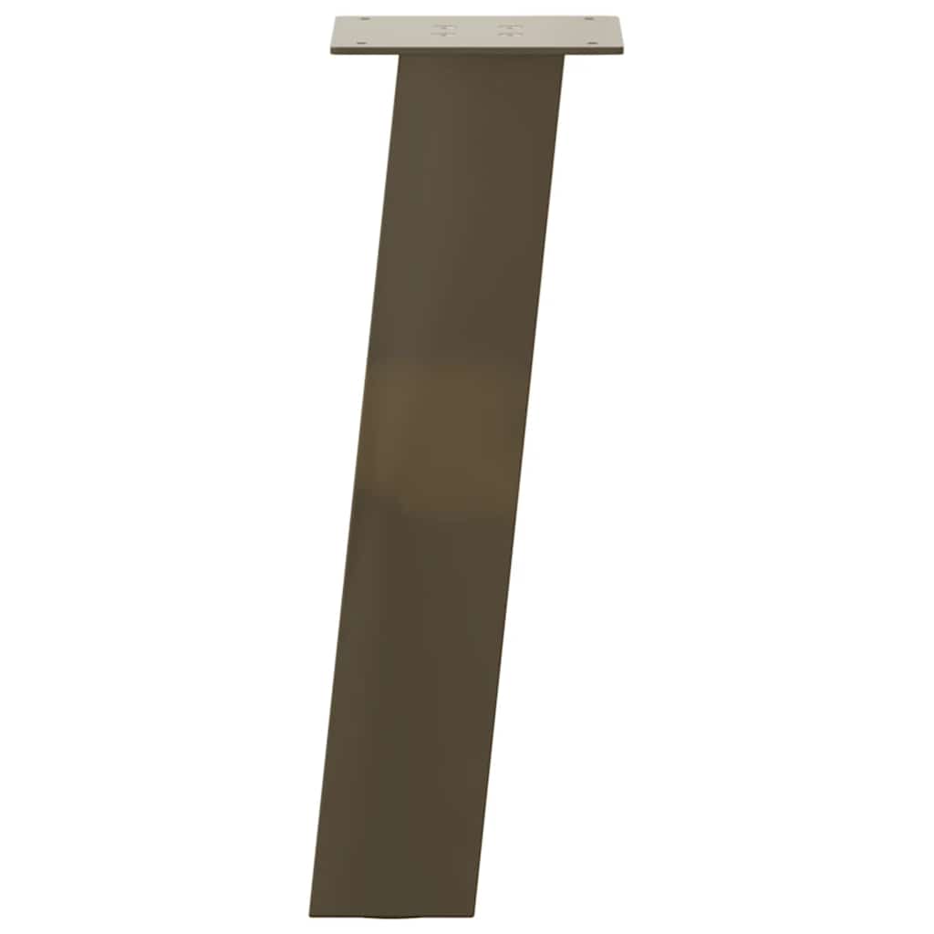 sofabordsben 4 stk. naturstål 42 cm stål