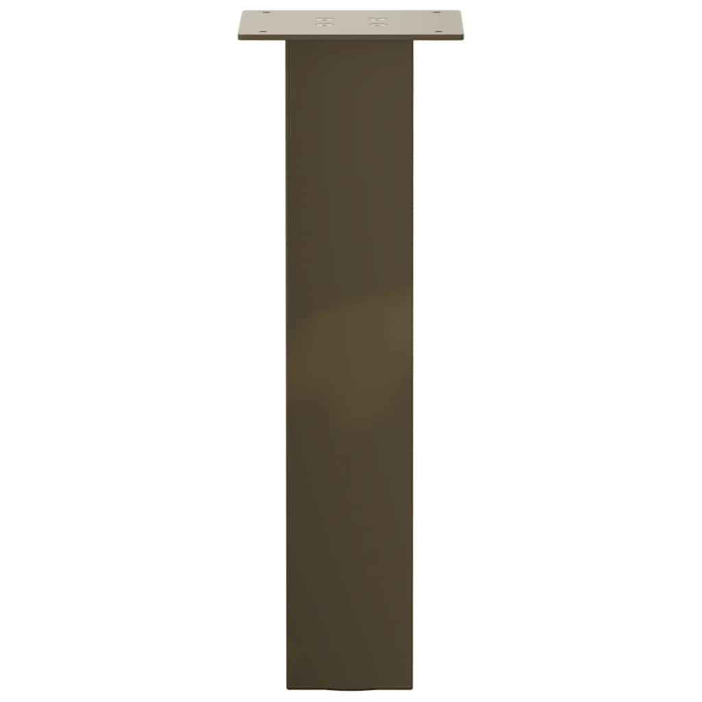 sofabordsben 4 stk. naturstål 42 cm stål