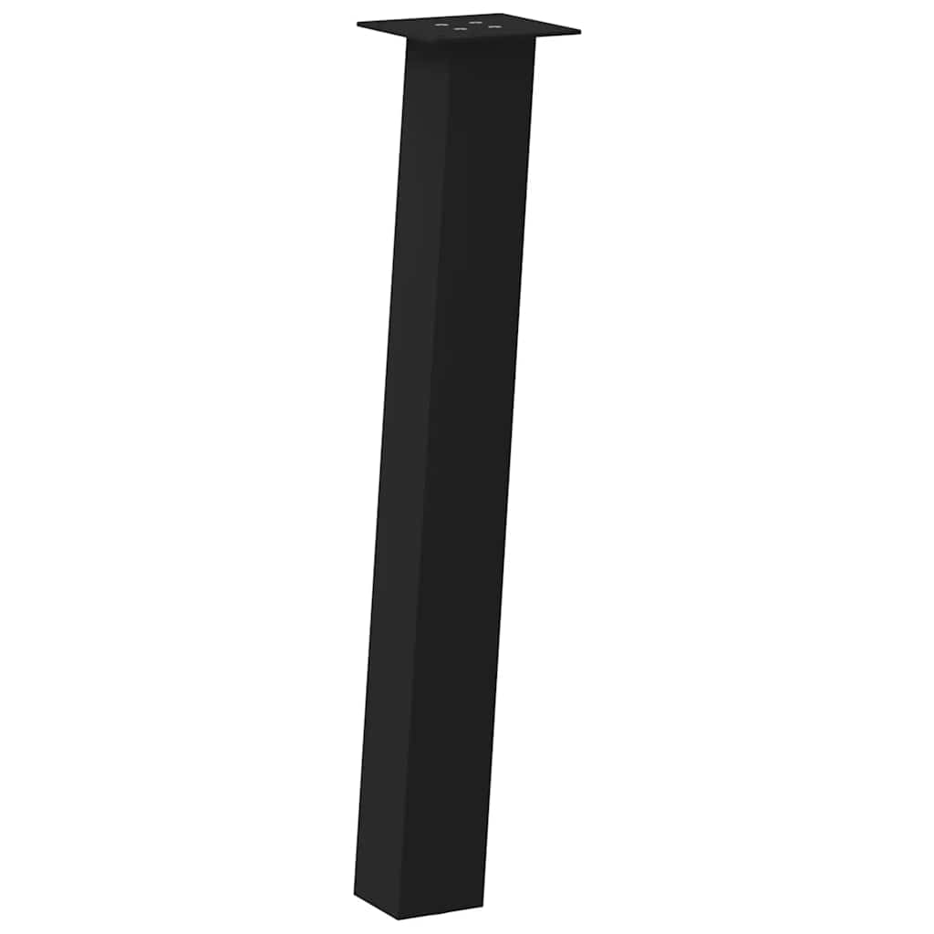 konsolbordben 4 stk. sort 72 cm stål