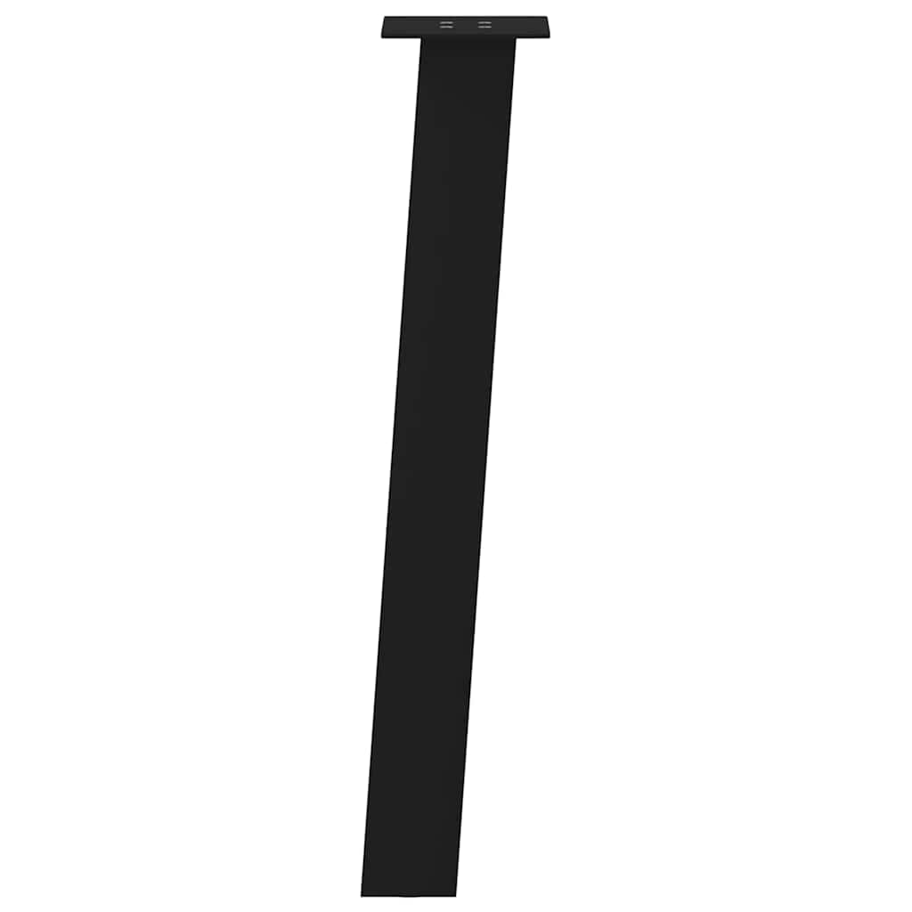 konsolbordben 4 stk. sort 72 cm stål