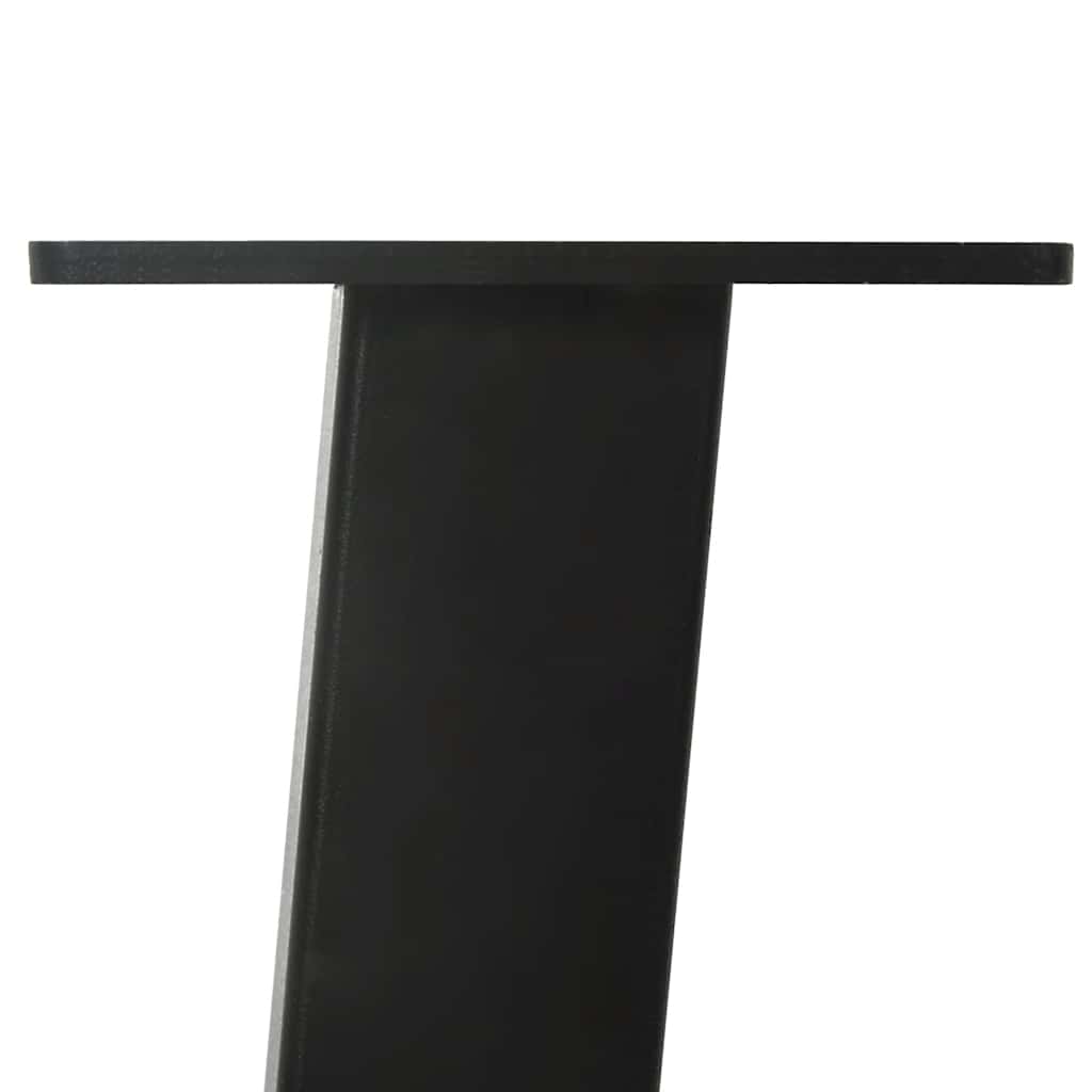 konsolbordben 4 stk. sort 72 cm stål