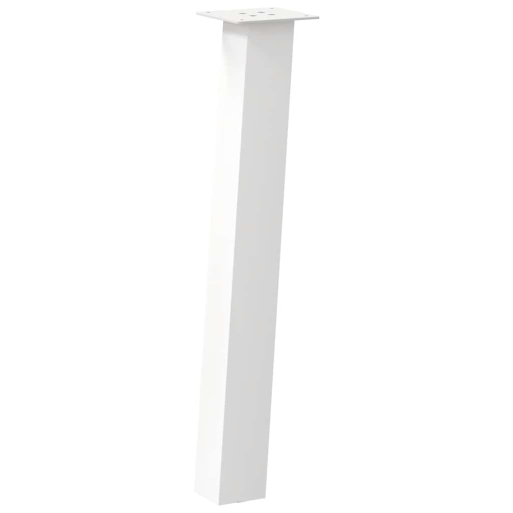 konsolbordben 4 stk. hvid 72 cm stål
