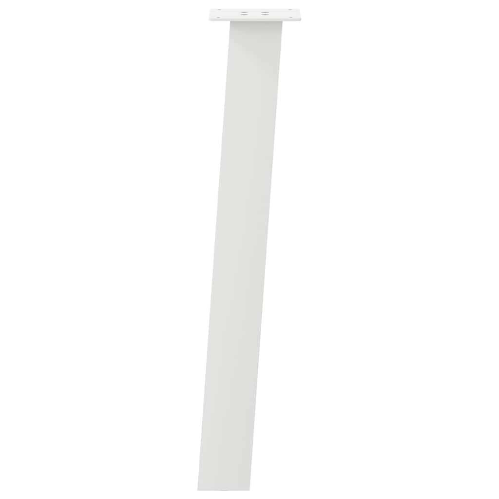 konsolbordben 4 stk. hvid 72 cm stål