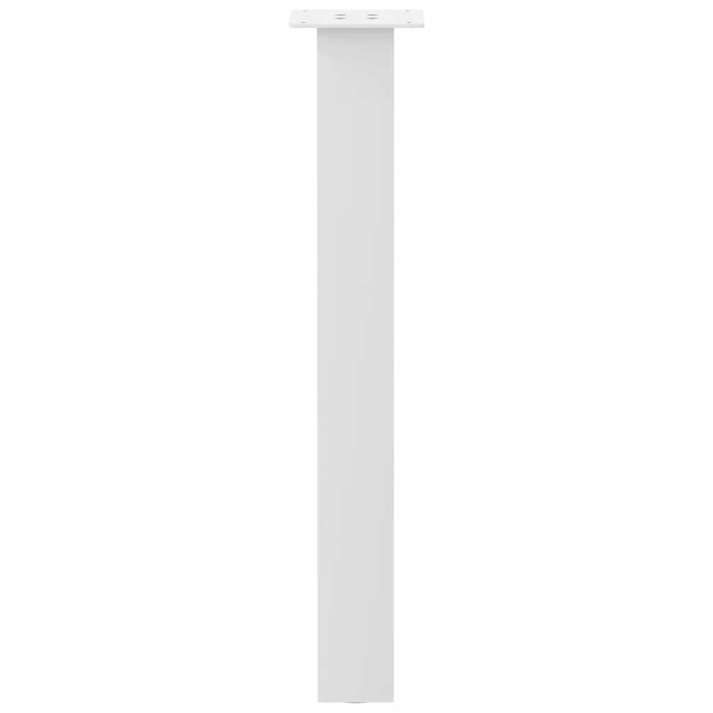 konsolbordben 4 stk. hvid 72 cm stål