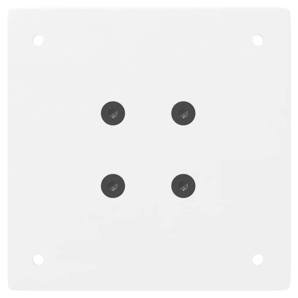 konsolbordben 4 stk. hvid 72 cm stål