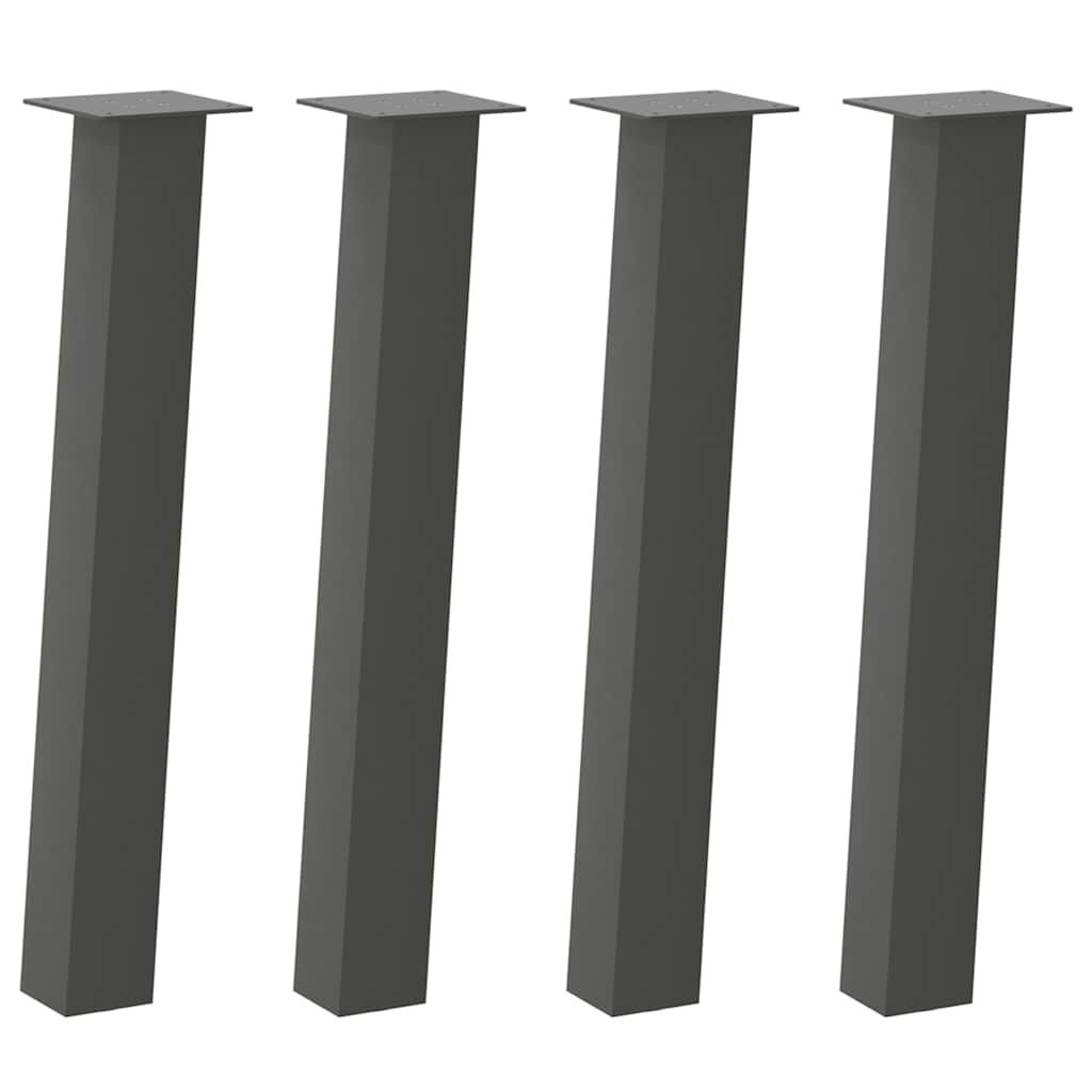 konsolbordben 4 stk. antracit 72 cm stål