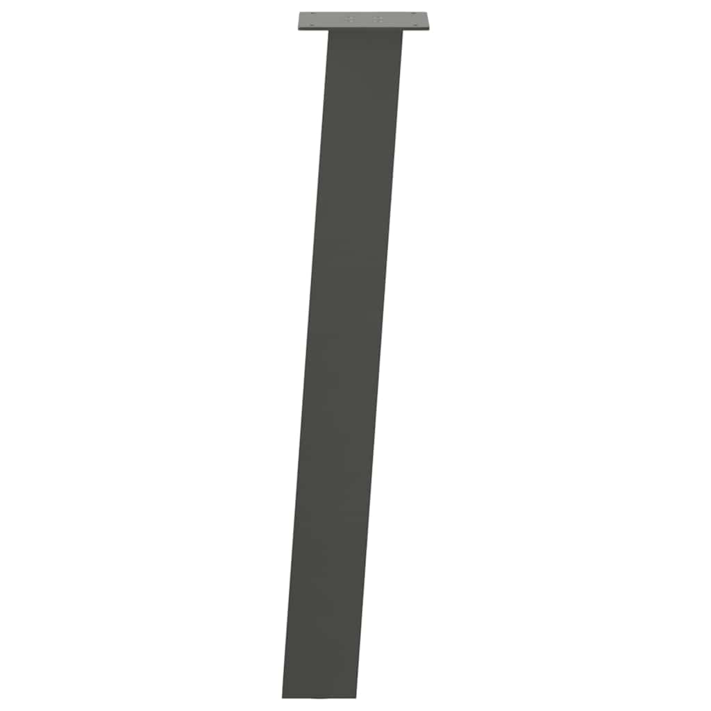 konsolbordben 4 stk. antracit 72 cm stål
