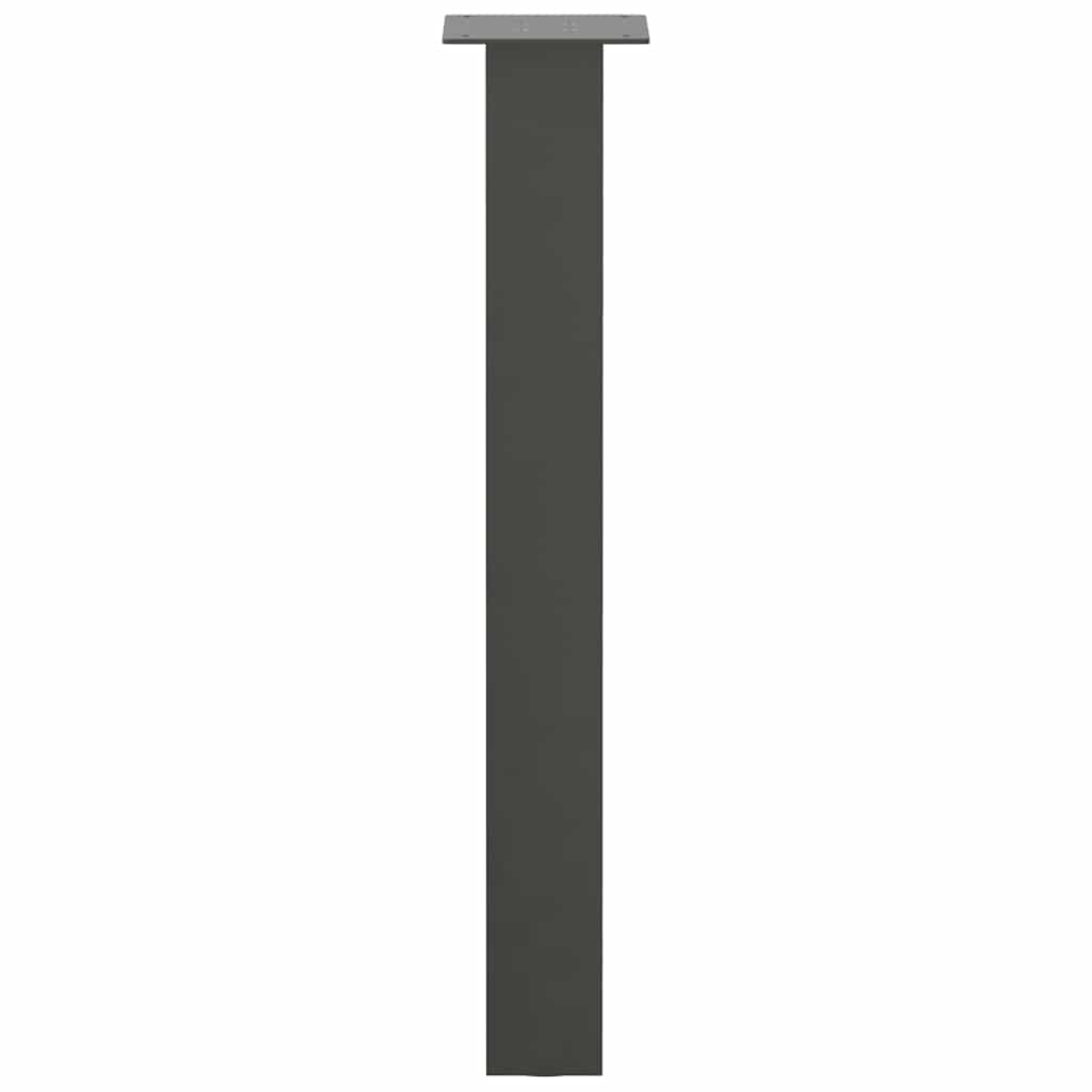 konsolbordben 4 stk. antracit 72 cm stål