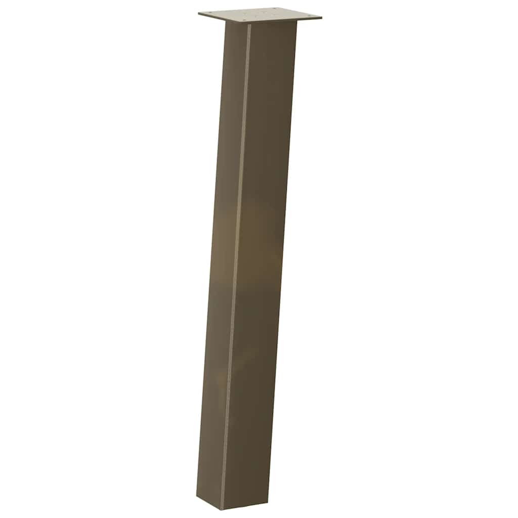 konsolbordben 4 stk. naturstål 72 cm stål