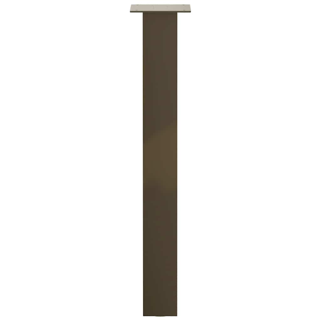 konsolbordben 4 stk. naturstål 72 cm stål