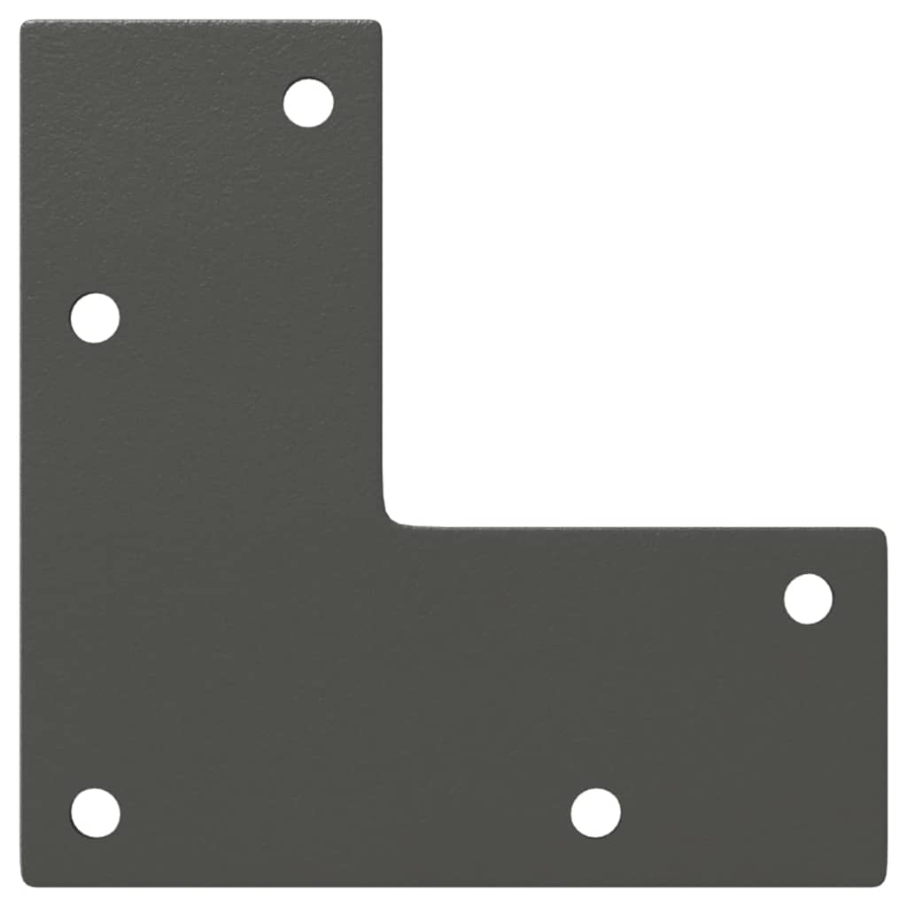 sofabordben konisk form 4 stk. antracit 42-43 cm stål
