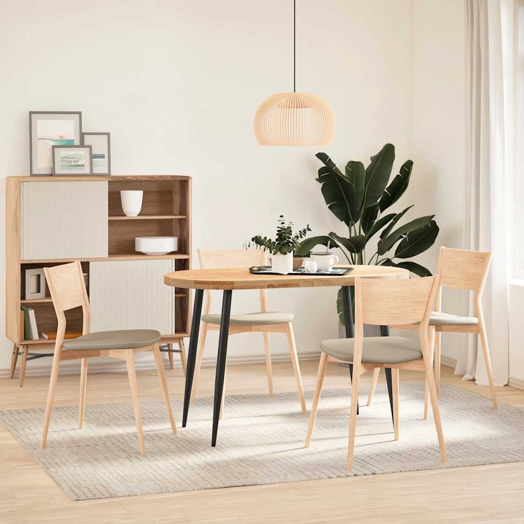 konsolbordben konisk form 4 stk. sort 72-73 cm stål