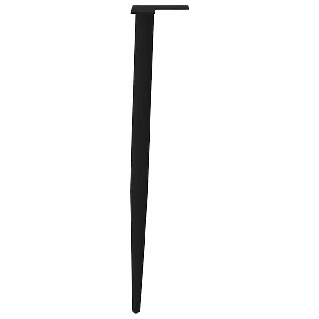 konsolbordben konisk form 4 stk. sort 72-73 cm stål
