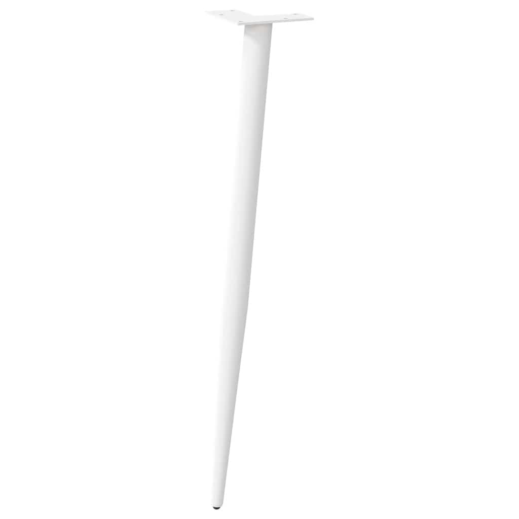 konsolbordben konisk form 4 stk. hvid 72-73 cm stål