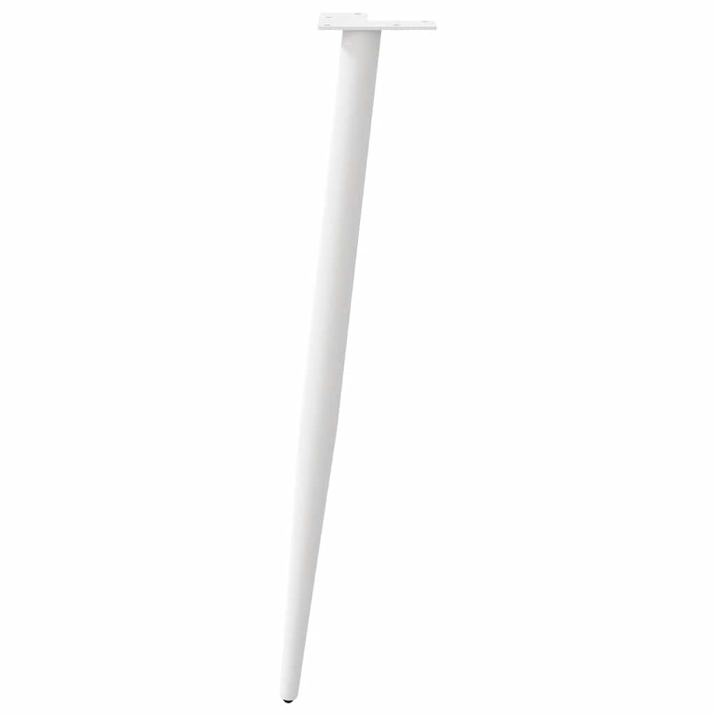 konsolbordben konisk form 4 stk. hvid 72-73 cm stål