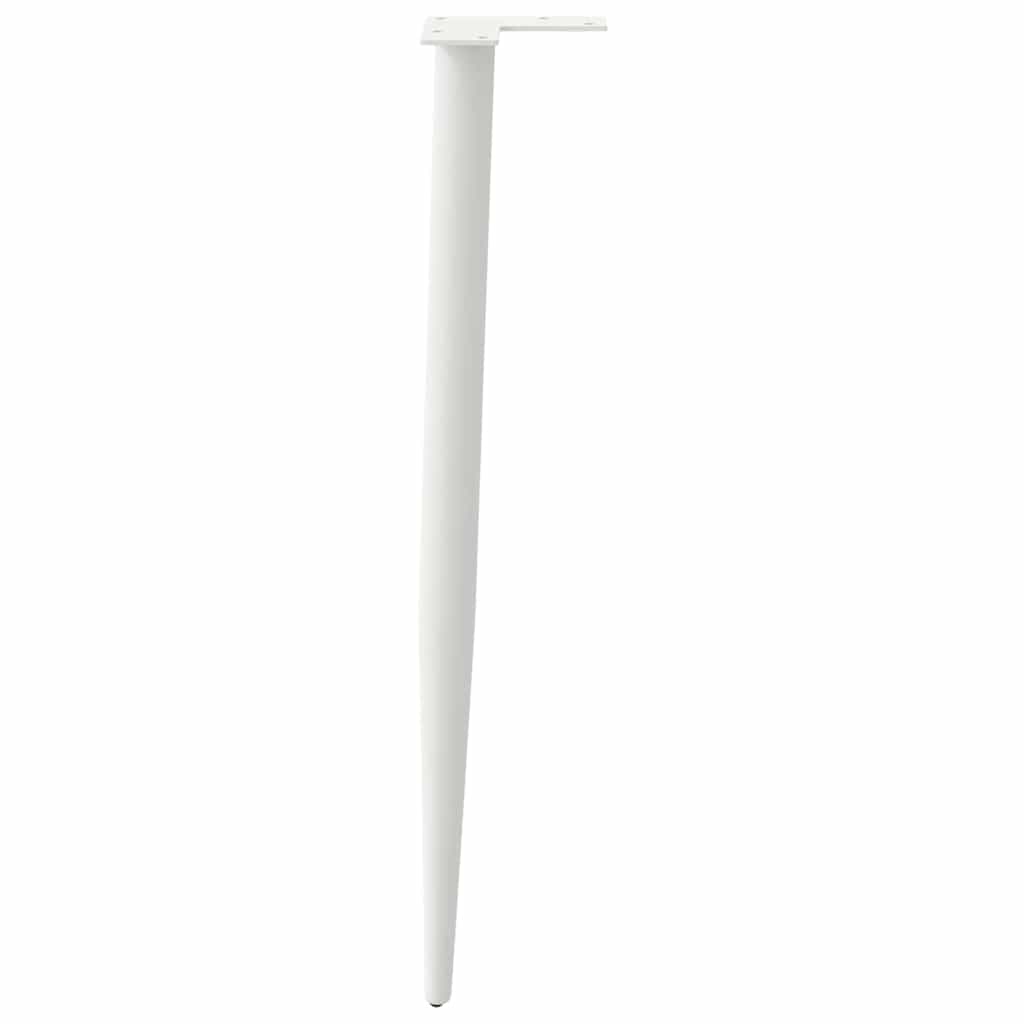 konsolbordben konisk form 4 stk. hvid 72-73 cm stål