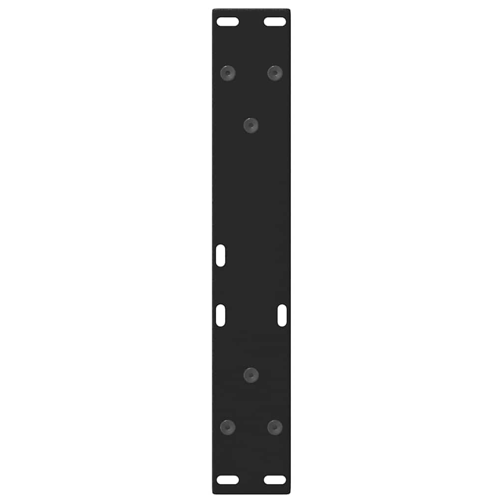 sofabordsben V-formet 2 stk. sort 30x(30-31,3) cm stål