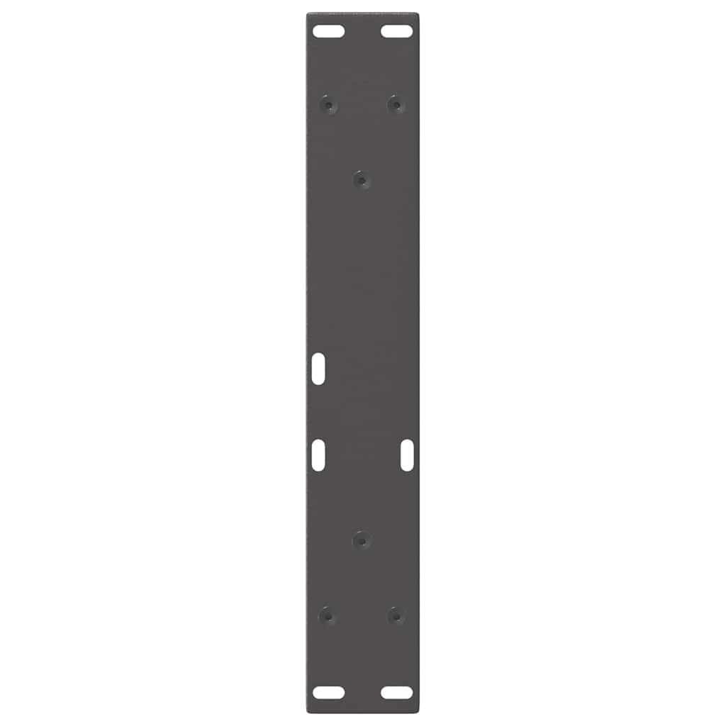 sofabordben V-formet 2 stk. antracit 30x(30-31,3) cm stål
