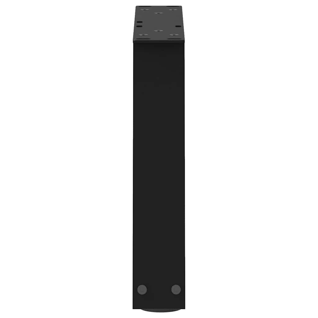 sofabordben V-formet 2 stk. sort 40x(30-31,3) cm stål