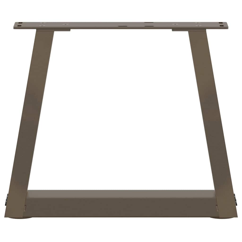 sofabordsben V-formet 2 stk. naturstål 40x(30-31,3) cm stål