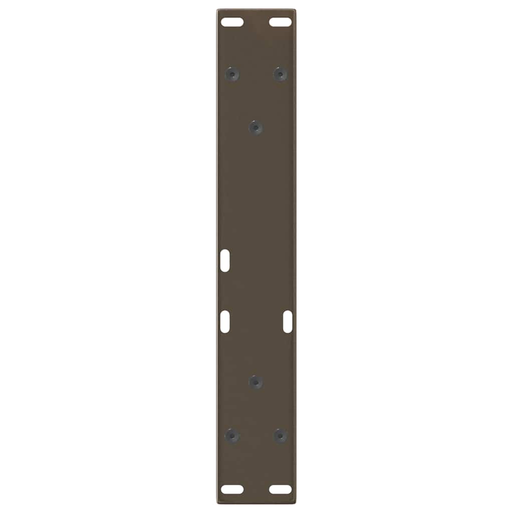 sofabordsben V-formet 2 stk. naturstål 40x(30-31,3) cm stål
