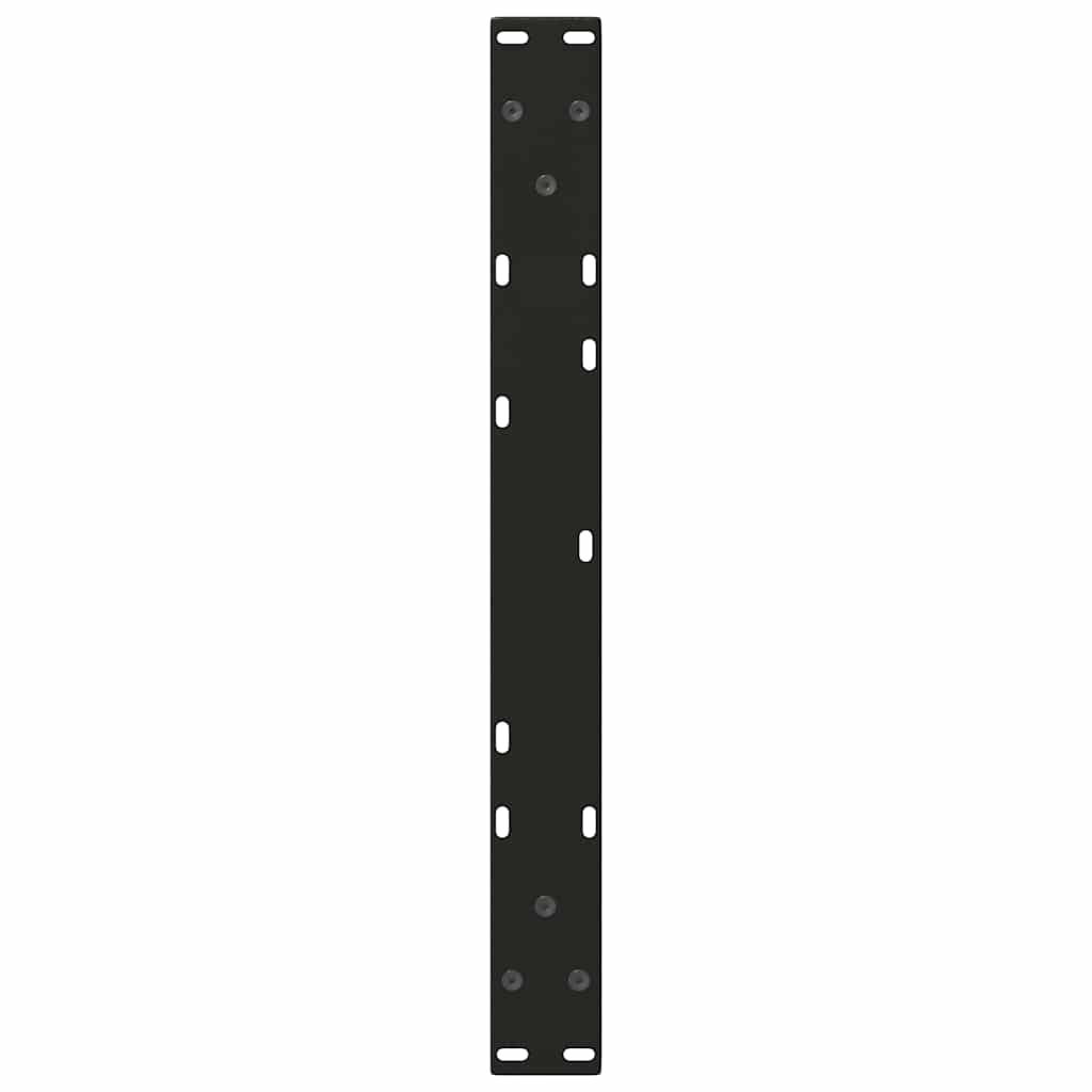 sofabordsben V-formet 2 stk. sort 50x(30-31,3) cm stål