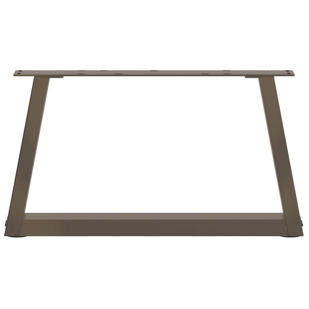 sofabordsben V-formet 2 stk. naturstål 50x(30-31,3) cm stål