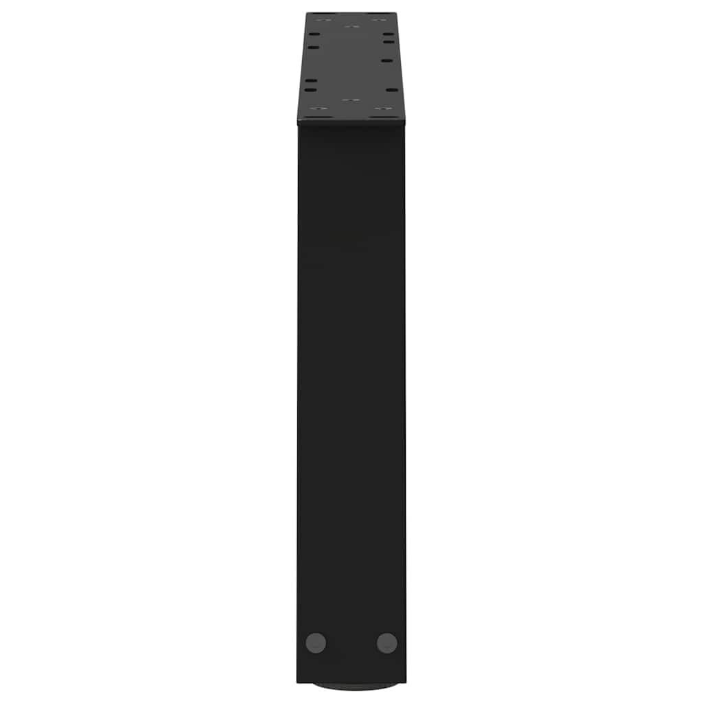 sofabordben V-formet 2 stk. sort 60 x (30-31,3) cm stål