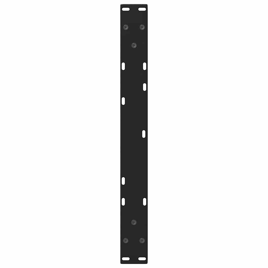 sofabordben V-formet 2 stk. sort 60 x (30-31,3) cm stål