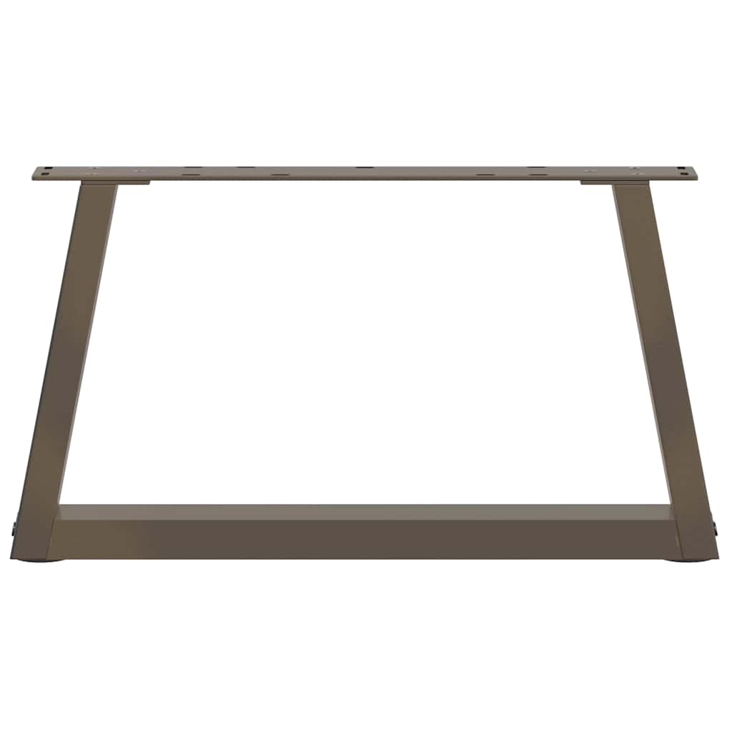 sofabordsben V-formet 2 stk. naturstål 60x(30-31,3) cm stål