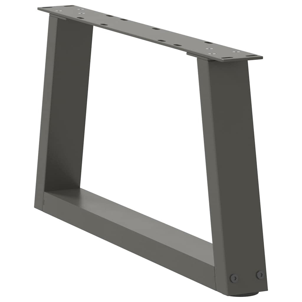 sofabordsben V-formet 2 stk. antracit 70x(30-31,3) cm stål