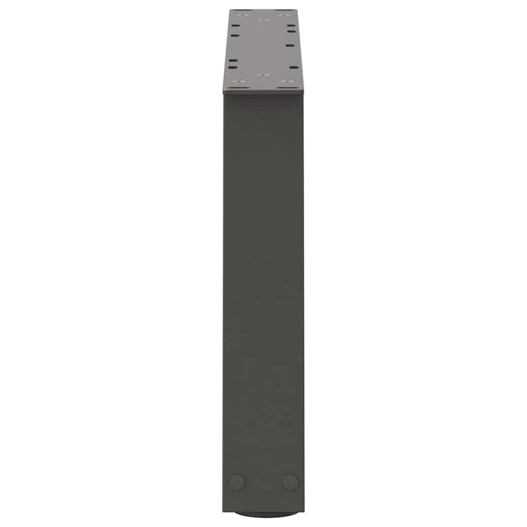 sofabordsben V-formet 2 stk. antracit 70x(30-31,3) cm stål