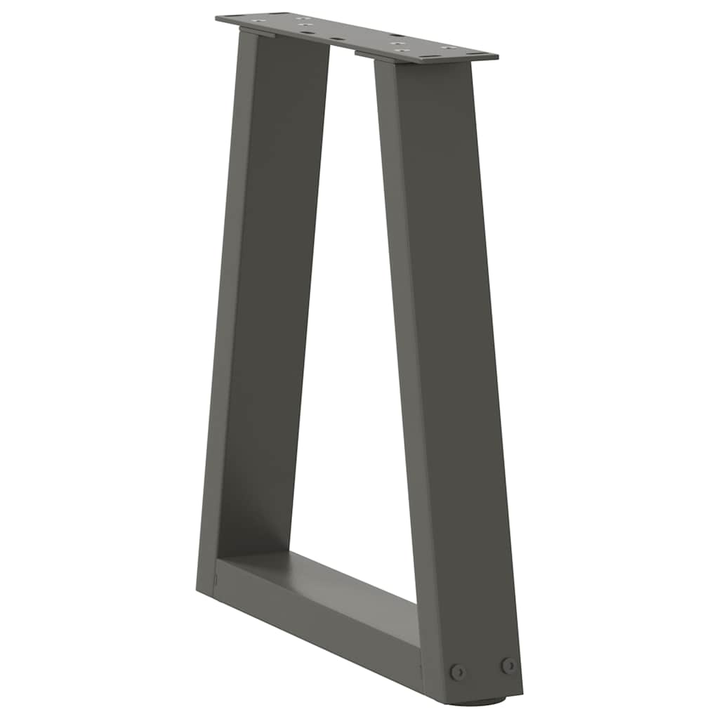 sofabordsben V-formet 2 stk. antracit 28 x (42-43,3) cm stål