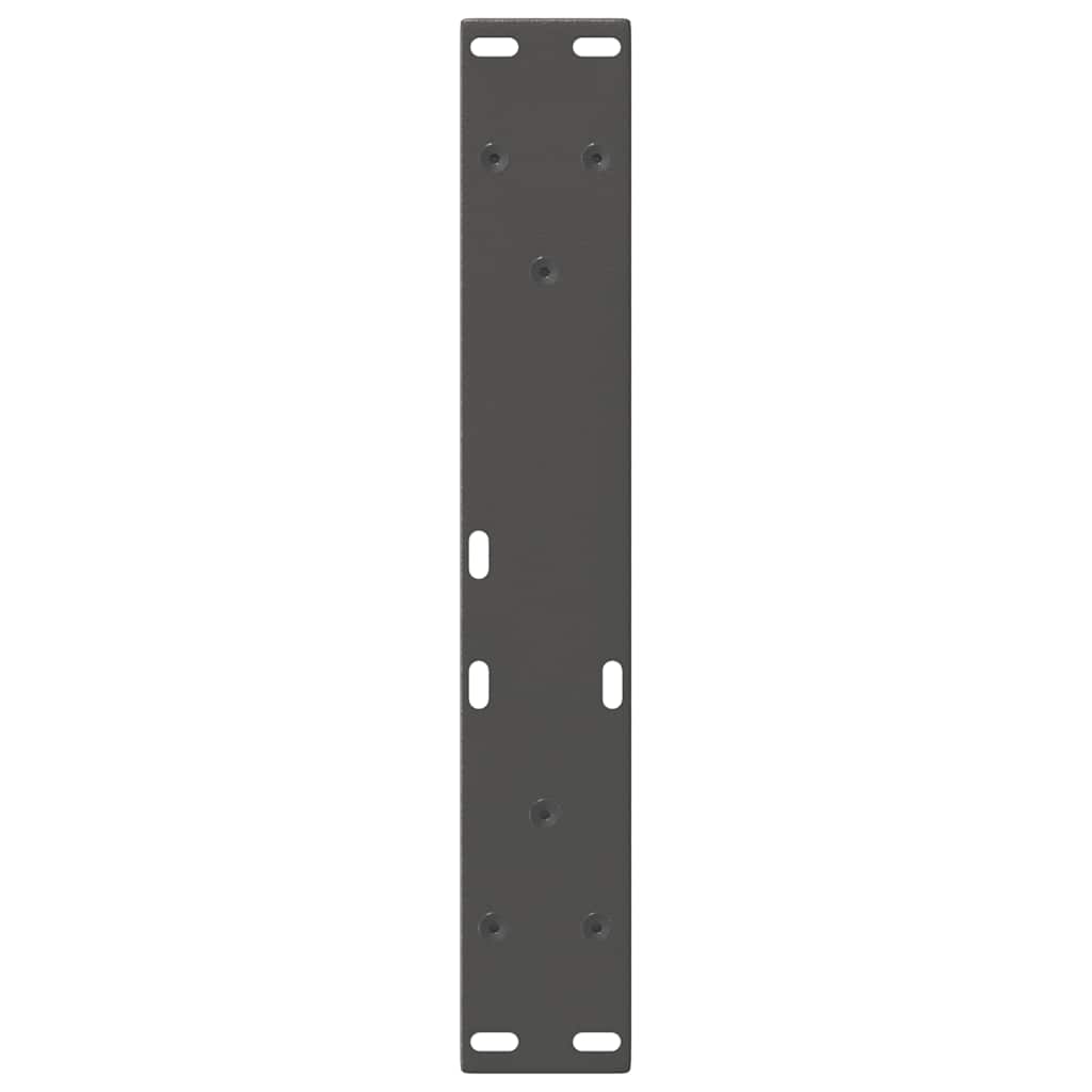 sofabordsben V-formet 2 stk. antracit 28 x (42-43,3) cm stål