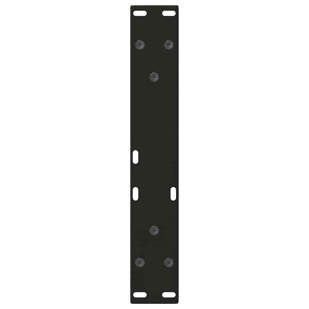 sofabordsben V-formet 2 stk. sort 38 x (42-43,3) cm stål