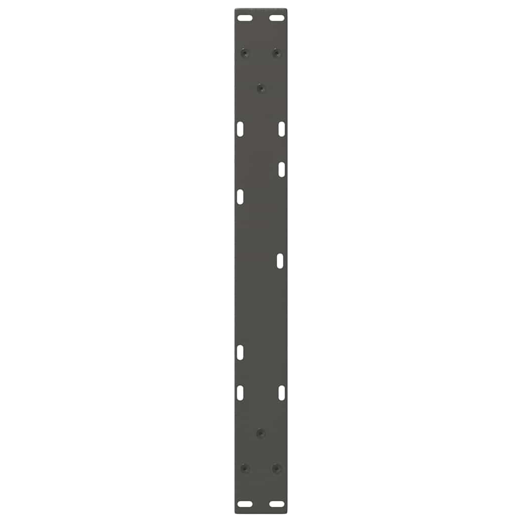 sofabordsben V-formet 2 stk. antracit 50x(42-43,3) cm stål