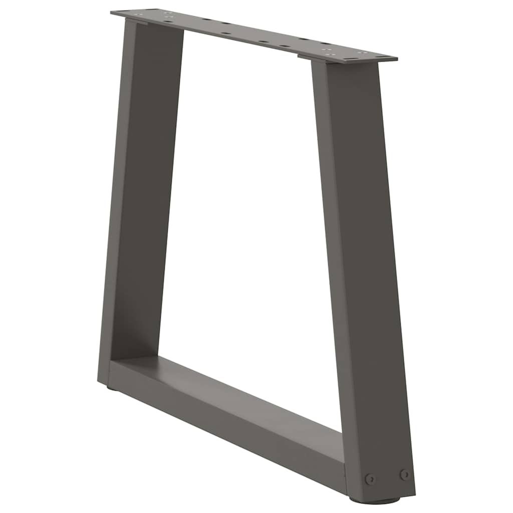 sofabordsben V-formet 2 stk. antracit 60x(42-43,3) cm stål
