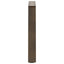 sofabordsben V-formet 2 stk. naturstål 70 x (42-43,3) cm stål
