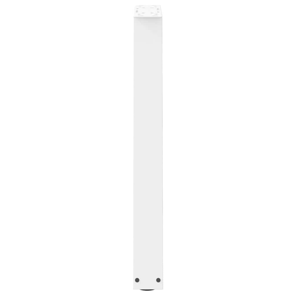 spisebordsben V-formet 2 stk. hvid 50x(72-73,3) cm stål