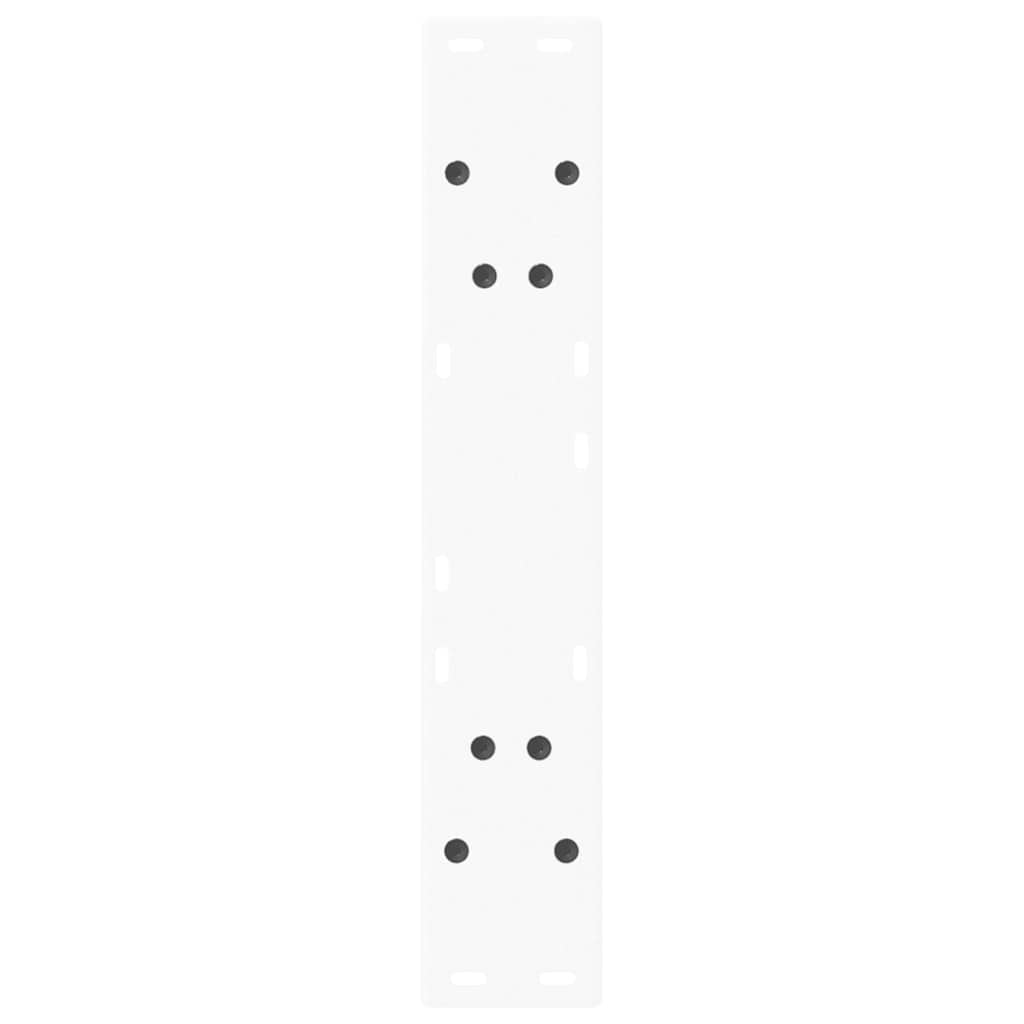 spisebordsben V-formet 2 stk. hvid 50x(72-73,3) cm stål