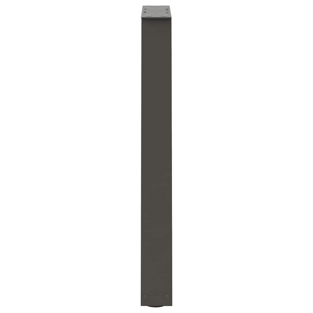 spisebordsben V-formet 2 stk. antracit 50x(72-73,3) cm stål