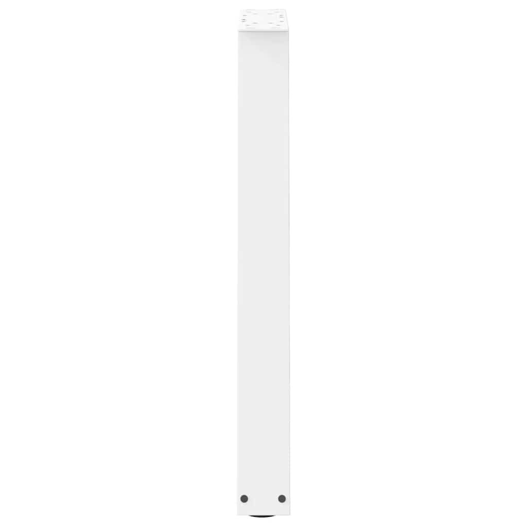 spisebordsben V-formet 2 stk. hvid 60 x (72-73,3) cm stål