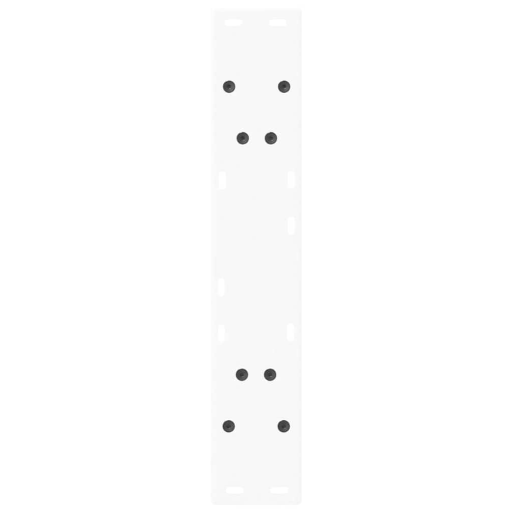 spisebordsben V-formet 2 stk. hvid 60 x (72-73,3) cm stål