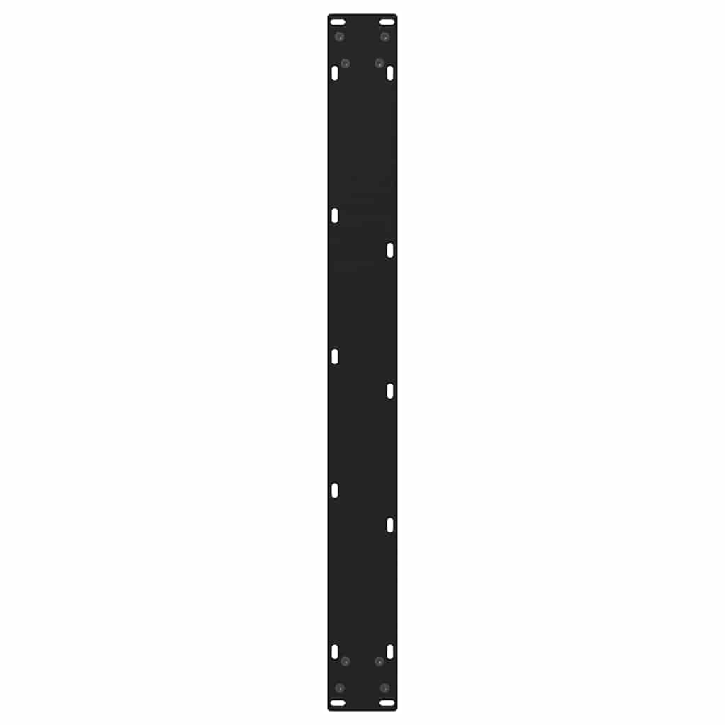 spisebordsben V-formet 2 stk. sort 70 x (72-73,3) cm stål
