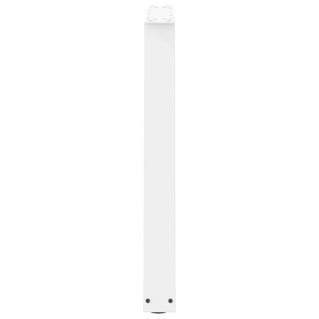 spisebordsben V-formet 2 stk. hvid 70 x (72-73,3) cm stål
