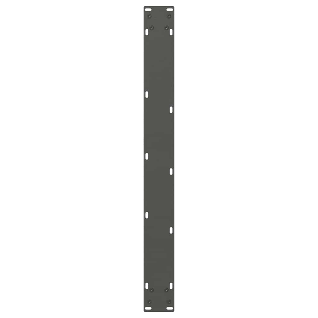 spisebordsben V-formet 2 stk. antracit 70 x (72-73,3) cm stål