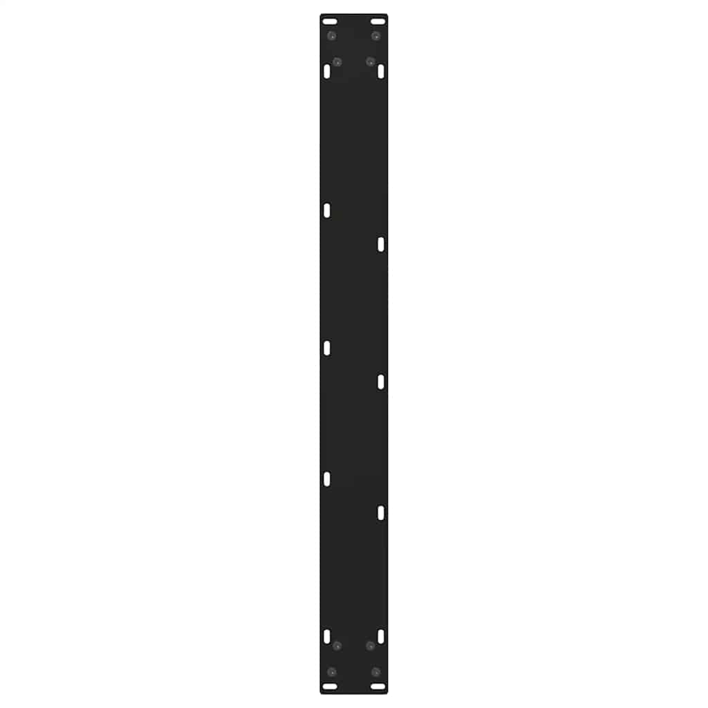 spisebordsben V-formet 2 stk. sort 80 x (72-73,3) cm stål